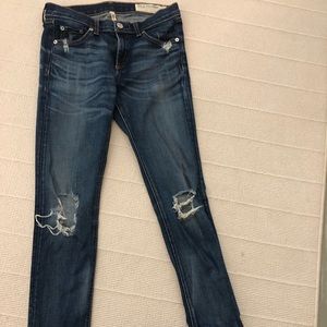 Rag and bone ripped jeans size 27